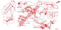 INSTRUMENTEN AFWERKING (COTE DE CONDUCTEUR) (RH) voor Honda CIVIC 1.8 ES 5 deuren 6-versnellings handgeschakelde versnellingsbak 2014