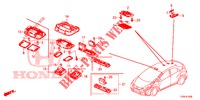 INTERIEUR VERLICHTING  voor Honda CIVIC 1.8 ES 5 deuren 6-versnellings handgeschakelde versnellingsbak 2014