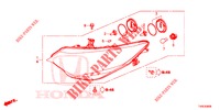 KOPLAMP  voor Honda CIVIC 1.8 ES 5 deuren 6-versnellings handgeschakelde versnellingsbak 2014