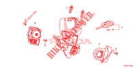 SLEUTEL CILINDER COMPONENTEN  voor Honda CIVIC 1.8 ES 5 deuren 6-versnellings handgeschakelde versnellingsbak 2014