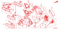 SPIEGEL/ZONNEKLEP  voor Honda CIVIC 1.8 ES 5 deuren 6-versnellings handgeschakelde versnellingsbak 2014