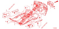 VLOERMAT/ISOLATOR  voor Honda CIVIC 1.8 ES 5 deuren 6-versnellings handgeschakelde versnellingsbak 2014