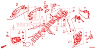 VOOR PORTIER SLOTEN/BUITEN HENDEL  voor Honda CIVIC 1.8 ES 5 deuren 6-versnellings handgeschakelde versnellingsbak 2014