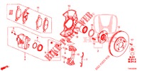 VOOR REM  voor Honda CIVIC 1.8 ES 5 deuren 6-versnellings handgeschakelde versnellingsbak 2014