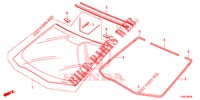 VOOR RUIT/ ACHTER RUIT  voor Honda CIVIC 1.8 ES 5 deuren 6-versnellings handgeschakelde versnellingsbak 2014