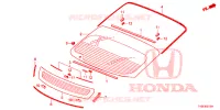 VOOR RUIT/ ACHTER RUIT  voor Honda CIVIC ES 5 deuren 6-versnellings handgeschakelde versnellingsbak 2014