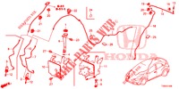 VOOR RUITEWISSER (2DE)  voor Honda CIVIC 1.8 ES 5 deuren 6-versnellings handgeschakelde versnellingsbak 2014