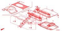 ACHTER VLOER BOX  voor Honda CIVIC 1.8 EX 5 deuren 6-versnellings handgeschakelde versnellingsbak 2015