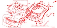 ACHTERKLEP PANEEL(2DE)  voor Honda CIVIC 1.8 EX 5 deuren 6-versnellings handgeschakelde versnellingsbak 2015