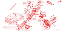 BEDIENINGSEENNEID (CABINE) (1) (RH) voor Honda CIVIC 1.8 EX 5 deuren 6-versnellings handgeschakelde versnellingsbak 2015