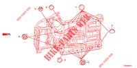 DOORVOERTULLE (INFERIEUR) voor Honda CIVIC 1.8 EX 5 deuren 6-versnellings handgeschakelde versnellingsbak 2015