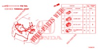 ELEKTRISCHE AANSLUITING (ARRIERE) voor Honda CIVIC 1.8 EX 5 deuren 6-versnellings handgeschakelde versnellingsbak 2015