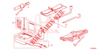 GEREEDSCHAP/KRIK  voor Honda CIVIC 1.8 EX 5 deuren 6-versnellings handgeschakelde versnellingsbak 2015