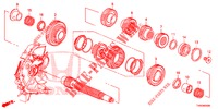 HULPAS  voor Honda CIVIC 1.8 EX 5 deuren 6-versnellings handgeschakelde versnellingsbak 2015