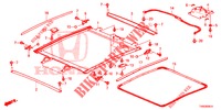 KOPLAMP AFWERKING/ZONNEKLEP/SCHUIFGLAS  voor Honda CIVIC 1.8 EX 5 deuren 6-versnellings handgeschakelde versnellingsbak 2015