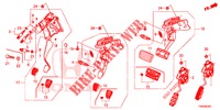 PEDAAL (RH) voor Honda CIVIC 1.8 EX 5 deuren 6-versnellings handgeschakelde versnellingsbak 2015