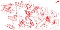 SPIEGEL/ZONNEKLEP  voor Honda CIVIC 1.8 EX 5 deuren 6-versnellings handgeschakelde versnellingsbak 2015