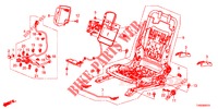 V. ZITTING COMPONENTEN (G.) (SIEGE REGLAGE MANUEL) voor Honda CIVIC 1.8 EX 5 deuren 6-versnellings handgeschakelde versnellingsbak 2015