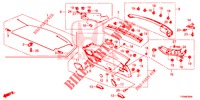 ACHTERKLEP VOERING/ ACHTER PANEEL VOERING(2DE)  voor Honda CIVIC 1.8 EX 5 deuren 6-versnellings handgeschakelde versnellingsbak 2016