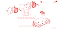 ANTENNE/LUIDSPREKER  voor Honda CIVIC S 5 deuren 6-versnellings handgeschakelde versnellingsbak 2016