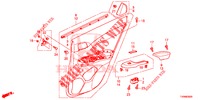 ACHTER PORTIER VOERING(4DE)  voor Honda CIVIC 1.8 SE 5 deuren 6-versnellings handgeschakelde versnellingsbak 2016