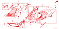 ACHTERLICHT/KENTEKEN LICHT (PGM FI)  voor Honda CIVIC 1.8 SE 5 deuren 6-versnellings handgeschakelde versnellingsbak 2016