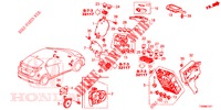 BEDIENINGSEENNEID (CABINE) (1) (RH) voor Honda CIVIC 1.8 SE 5 deuren 6-versnellings handgeschakelde versnellingsbak 2016