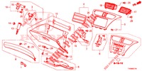 INSTRUMENTEN AFWERKING (RH) voor Honda CIVIC 1.8 SE 5 deuren 6-versnellings handgeschakelde versnellingsbak 2016
