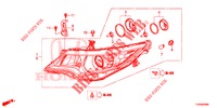 KOPLAMP  voor Honda CIVIC 1.8 SE 5 deuren 6-versnellings handgeschakelde versnellingsbak 2016