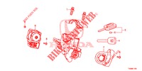 SLEUTEL CILINDER COMPONENTEN  voor Honda CIVIC 1.8 SE 5 deuren 6-versnellings handgeschakelde versnellingsbak 2016