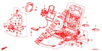 V. ZITTING COMPONENTEN (G.) (SIEGE REGLAGE MANUEL) voor Honda CIVIC 1.8 SE 5 deuren 6-versnellings handgeschakelde versnellingsbak 2016