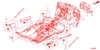 VLOERMAT/ISOLATOR  voor Honda CIVIC 1.8 SE 5 deuren 6-versnellings handgeschakelde versnellingsbak 2016