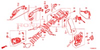 VOOR PORTIER SLOTEN/BUITEN HENDEL  voor Honda CIVIC 1.8 SE 5 deuren 6-versnellings handgeschakelde versnellingsbak 2016