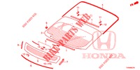 VOOR RUIT/ ACHTER RUIT  voor Honda CIVIC 1.8 SE 5 deuren 6-versnellings handgeschakelde versnellingsbak 2016