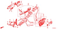 ACHTER PORTIER SLOTEN/BUITEN HENDEL  voor Honda CIVIC 1.0 EXGT 5 deuren 6-versnellings handgeschakelde versnellingsbak 2017