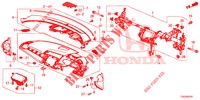 INSTRUMENTEN PANEEL BOVEN (RH) voor Honda CIVIC 1.0 EXGT 5 deuren 6-versnellings handgeschakelde versnellingsbak 2017