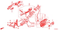 ACHTER PORTIER SLOTEN/BUITEN HENDEL  voor Honda CIVIC 1.5 RS 5 deuren 6-versnellings handgeschakelde versnellingsbak 2018