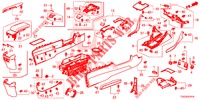 CONSOLE (RH) voor Honda CIVIC 1.5 RS 5 deuren 6-versnellings handgeschakelde versnellingsbak 2018