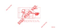 SLEUTEL CILINDER SET (INTELLIGENT) voor Honda CIVIC 1.5 RS 5 deuren 6-versnellings handgeschakelde versnellingsbak 2018