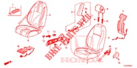 VOOR ZITTING/VEILIGHEIDSRIEMEN (D.) (RH) voor Honda CIVIC 1.5 RS 5 deuren 6-versnellings handgeschakelde versnellingsbak 2018