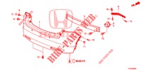 ACHTER BUMPER  voor Honda CIVIC 1.8 SE 5 deuren 6-versnellings handgeschakelde versnellingsbak 2013