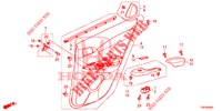 ACHTER PORTIER VOERING(4DE)  voor Honda CIVIC 1.8 SE 5 deuren 6-versnellings handgeschakelde versnellingsbak 2013