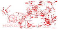 BEDIENINGSEENNEID (CABINE) (1) (RH) voor Honda CIVIC 1.8 SE 5 deuren 6-versnellings handgeschakelde versnellingsbak 2013