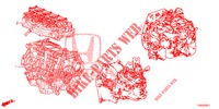 MOTOR MONTAGE/VERSNELLINGSBAKSAMENSTEL (1.8L) voor Honda CIVIC 1.8 SE 5 deuren 6-versnellings handgeschakelde versnellingsbak 2013