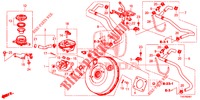 REM HOOFDCILINDER/HOOFDSPANNING (RH) voor Honda CIVIC 1.8 SE 5 deuren 6-versnellings handgeschakelde versnellingsbak 2013