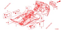 VLOERMAT/ISOLATOR  voor Honda CIVIC 1.8 SE 5 deuren 6-versnellings handgeschakelde versnellingsbak 2013