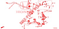 VOOR KNOKKEL  voor Honda CIVIC 1.8 SE 5 deuren 6-versnellings handgeschakelde versnellingsbak 2013