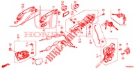 VOOR PORTIER SLOTEN/BUITEN HENDEL  voor Honda CIVIC 1.8 SE 5 deuren 6-versnellings handgeschakelde versnellingsbak 2013