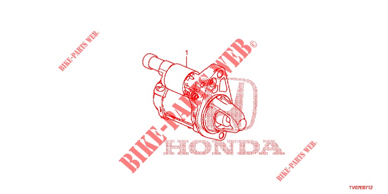 STARTMOTOR (DENSO) (1.8L) (ARRET RALENTI AUTO) voor Honda CIVIC 1.8 SE 5 deuren 6-versnellings handgeschakelde versnellingsbak 2013
