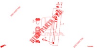 ACHTER SCHOK ABSORBEERDER  voor Honda CIVIC DIESEL 1.6 EX 5 deuren 6-versnellings handgeschakelde versnellingsbak 2014